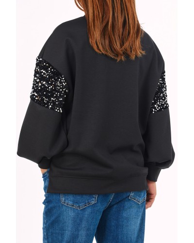 Hoodie Boyfriend Celebrate Sequins