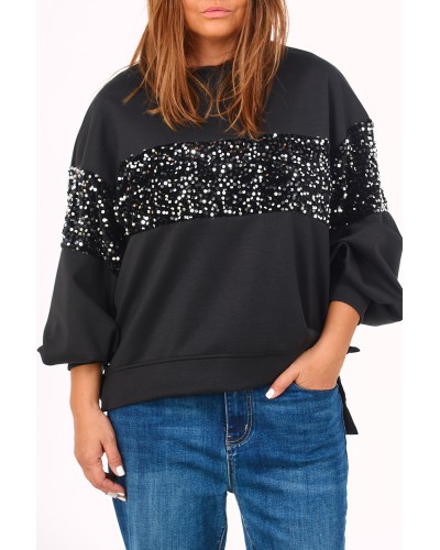 Hoodie Boyfriend Celebrate Sequins