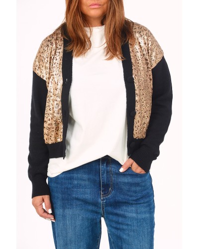 Gilet Gold Animalia Sequins