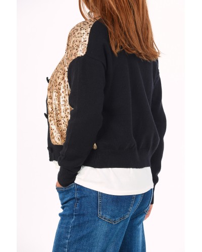 Gilet Gold Animalia Sequins
