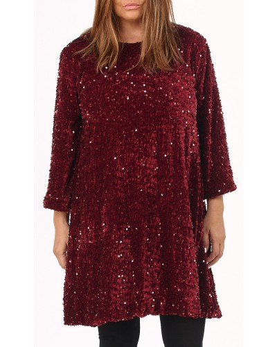Abito Celebrate RED Sequins