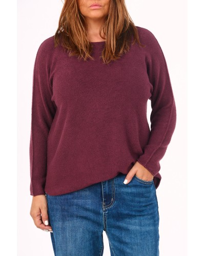 Maglia Bordeaux Tricot Mix Viscose