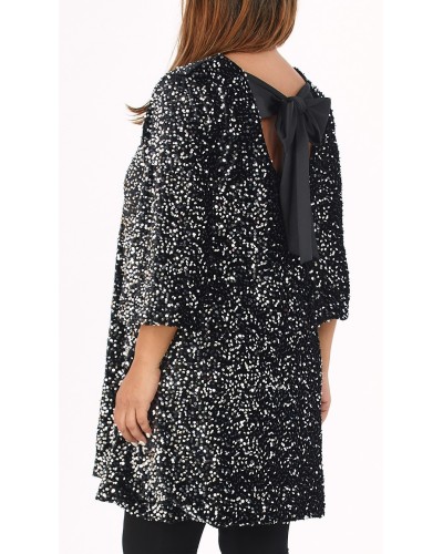 Abito Celebrate Silver Sequins