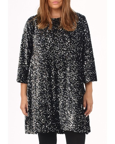 Abito Celebrate Silver Sequins