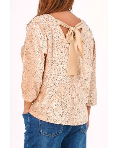 Maglia Celebrate GOLD Sequins