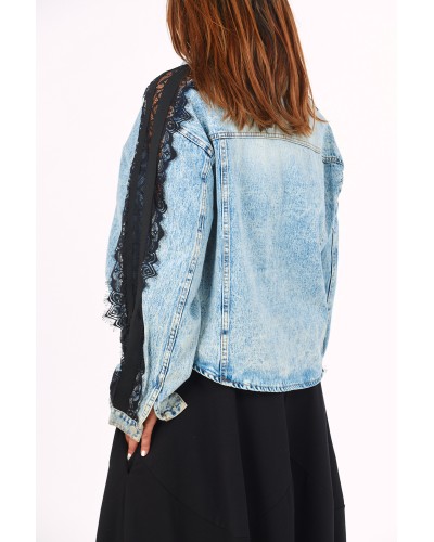 Jacheta Camasa Jeans Mix Lace