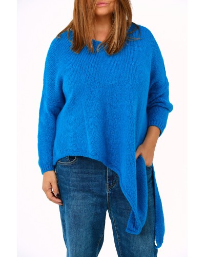 Pullover Asimetric Despicat Mix Lana Ciel