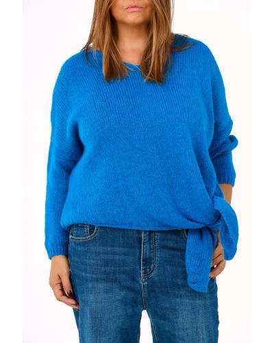 Pullover Asimetric Despicat Mix Lana Ciel