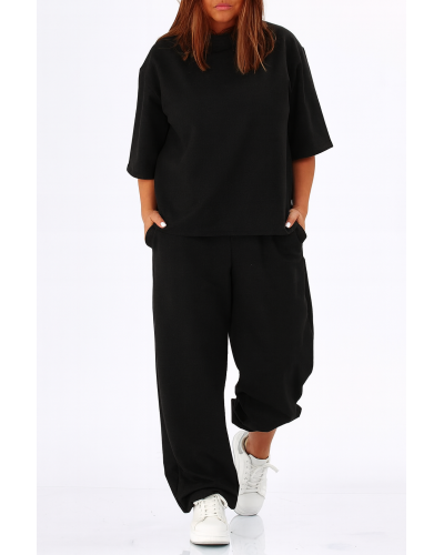 Trening Boyfriend Casual Cotton Blk