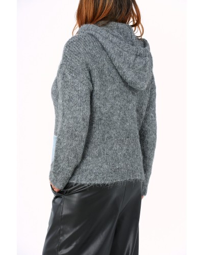 Hoodie Boyfriend Mix Lana si Denim