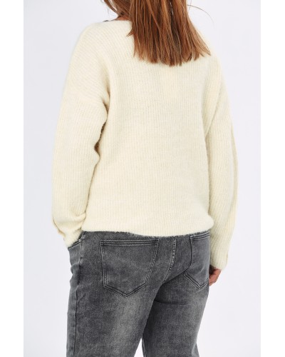 Maglione Mix Lana Nasturi Maneca Butter