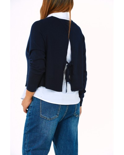 Maglia Suprapusa BLu Camasa Fara Maneca