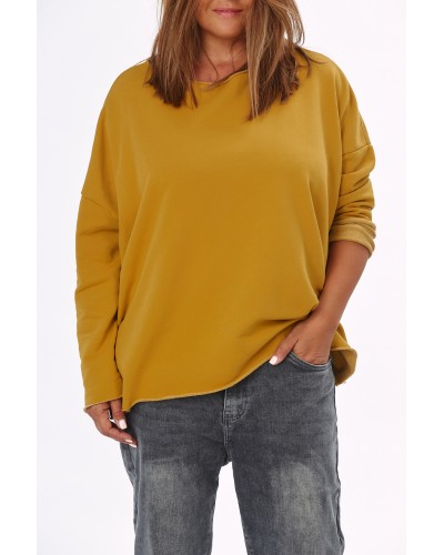 Maglia Boyfriend Oversized Moustard