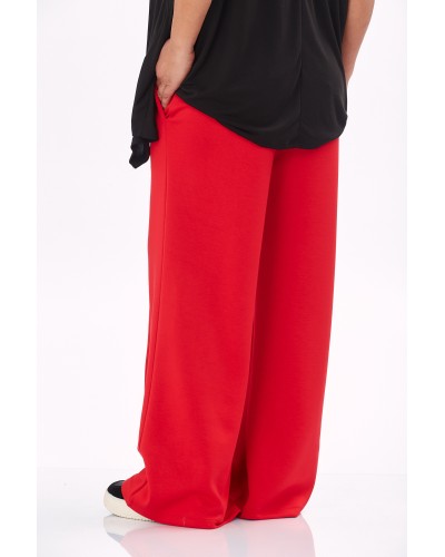 Pantaloni Retro Betelie Elastica Buzunare RED