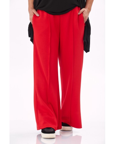 Pantaloni Retro Betelie Elastica Buzunare RED