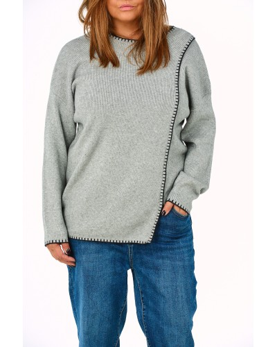 Maglioncino Mix Angora Grigio KNOTBLK