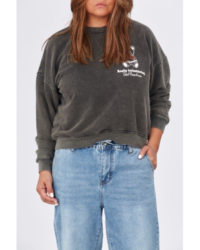 Maglia Boyfriend Grigio Bear