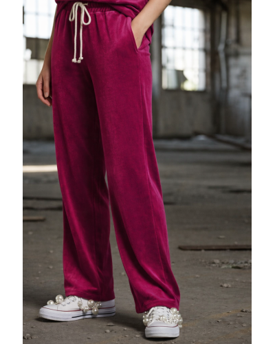 Pantaloni Betelie Elastica Retro Fuxia