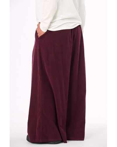 Pantaloni RETRO Raiati Betelie Elastica Burgundy