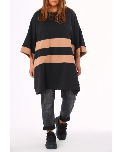 T-shirt Maxi Oversized Dungi Beige