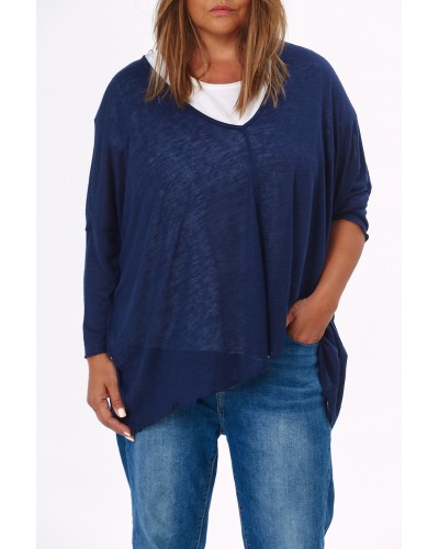 Maglia Super Oversized V Blu OverALL