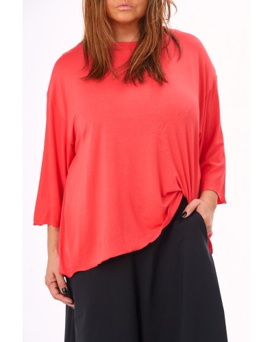 T-shirt Boyfriend Oversized Corai