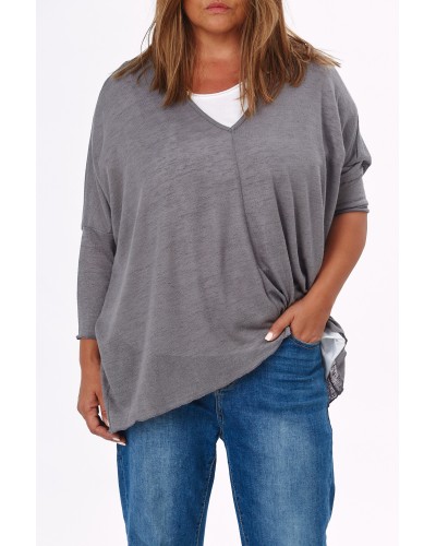 Maglia Super Oversized V Grigio OverALL