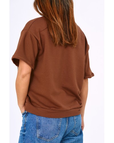 T-shirt Bumbac  Macarons Choco