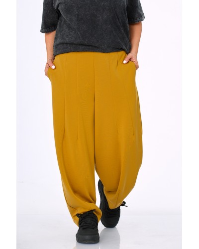 Pantaloni Boyfriend Betelie Elastica si Pense