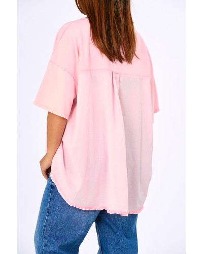 Maglia Boyfriend Oversized Buzunar MixMATCH