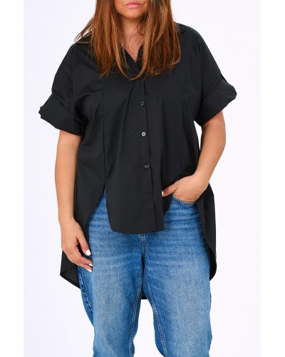 Camasa Boyfriend Sprind ASIMETRICA Blk