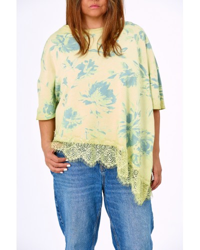 Maglia Asimetrica FLWLACE YELLVER