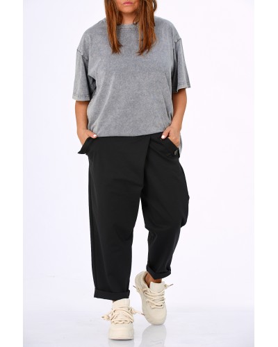 Pantaloni Boyfriend Betelie Elastica Buzunare