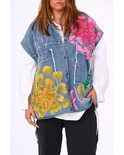 OverALL Vesta Jeans ACCPAINTHM