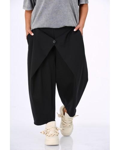 Pantaloni Boyfriend Baggy Buzunare Petrecuti