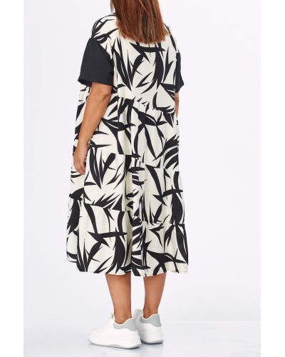 Abito Viscose Spring FlwPrBlk