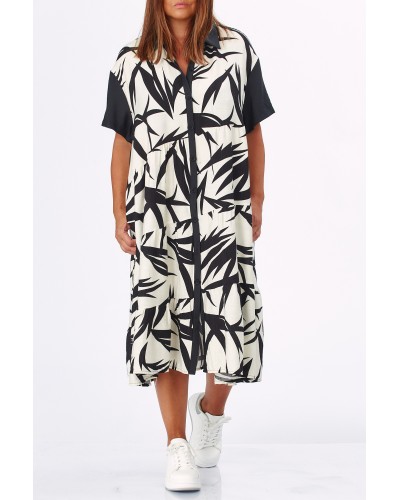 Abito Viscose Spring FlwPrBlk