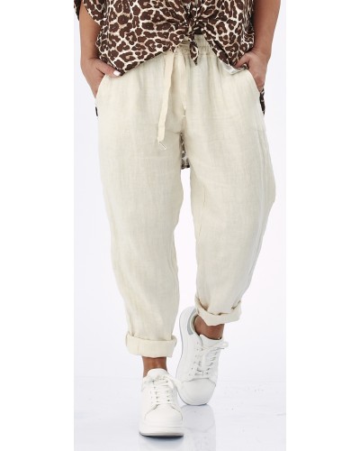 Pantaloni Boyfriend Lino Nude