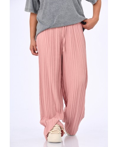 Pantaloni Retro Plissé Betelie Elastica