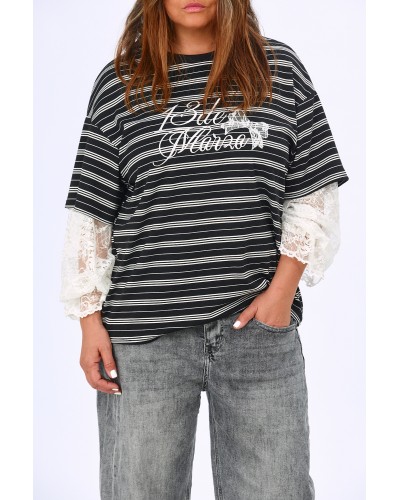 T-shirt Boyfriend Maneci Lace