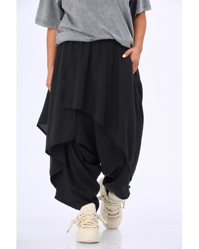 Pantaloni Salvari Buzunare Fusta Suprapusa