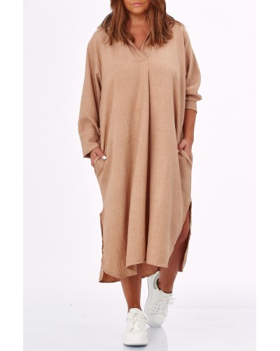 Abito Camasa Oversized Beige