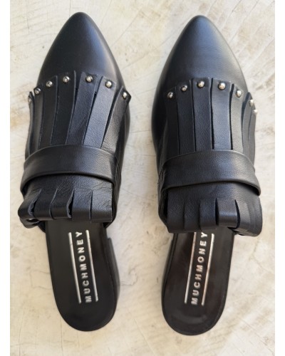 Mocasini Piele Naturala Cu Franjuri si Tinte