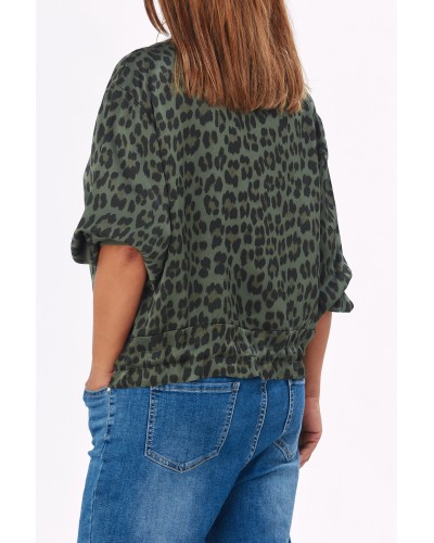 Casual Bomber Jacket Animalia Khaki