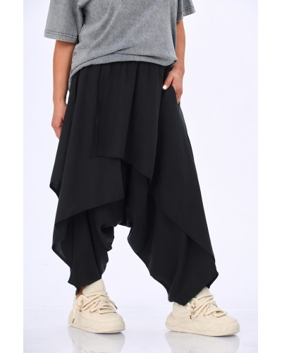 Pantaloni Salvari Buzunare Fusta Suprapusa