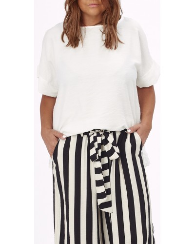 Maglia Viscose Casual Bianco