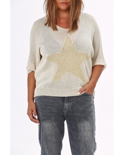 Bluza STAR Gold Nude Lurex