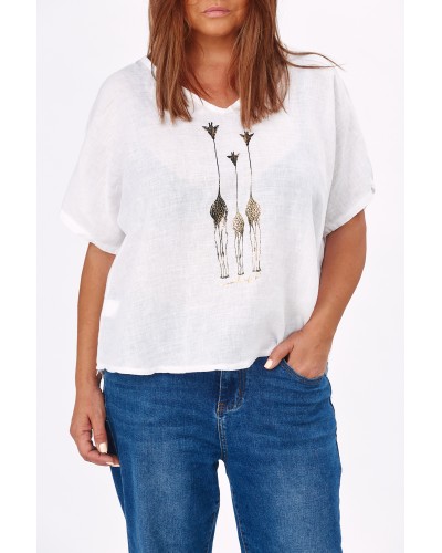 T-shirt Giraffe Print