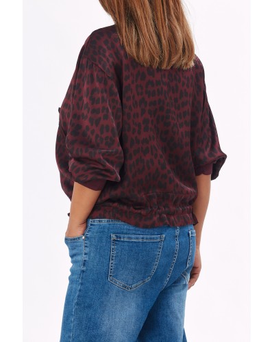 Casual Bomber Jacket Animalia Wine
