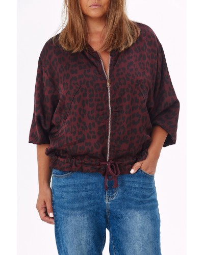 Casual Bomber Jacket Animalia Wine